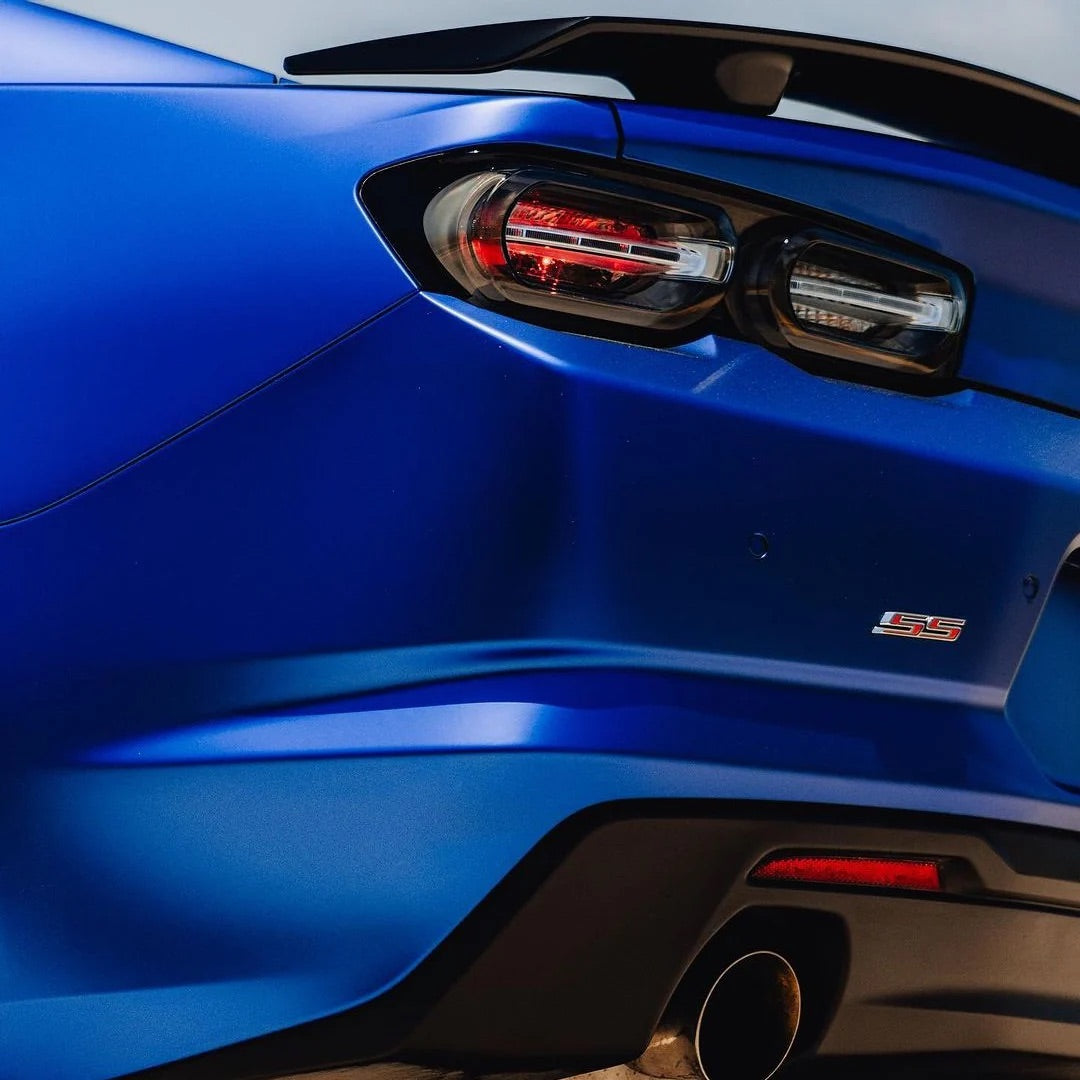 Satin Rasant Blå Vinyl Wrap – 18m x 1.52m | Eksklusiv Helfoliering med Satinfinish