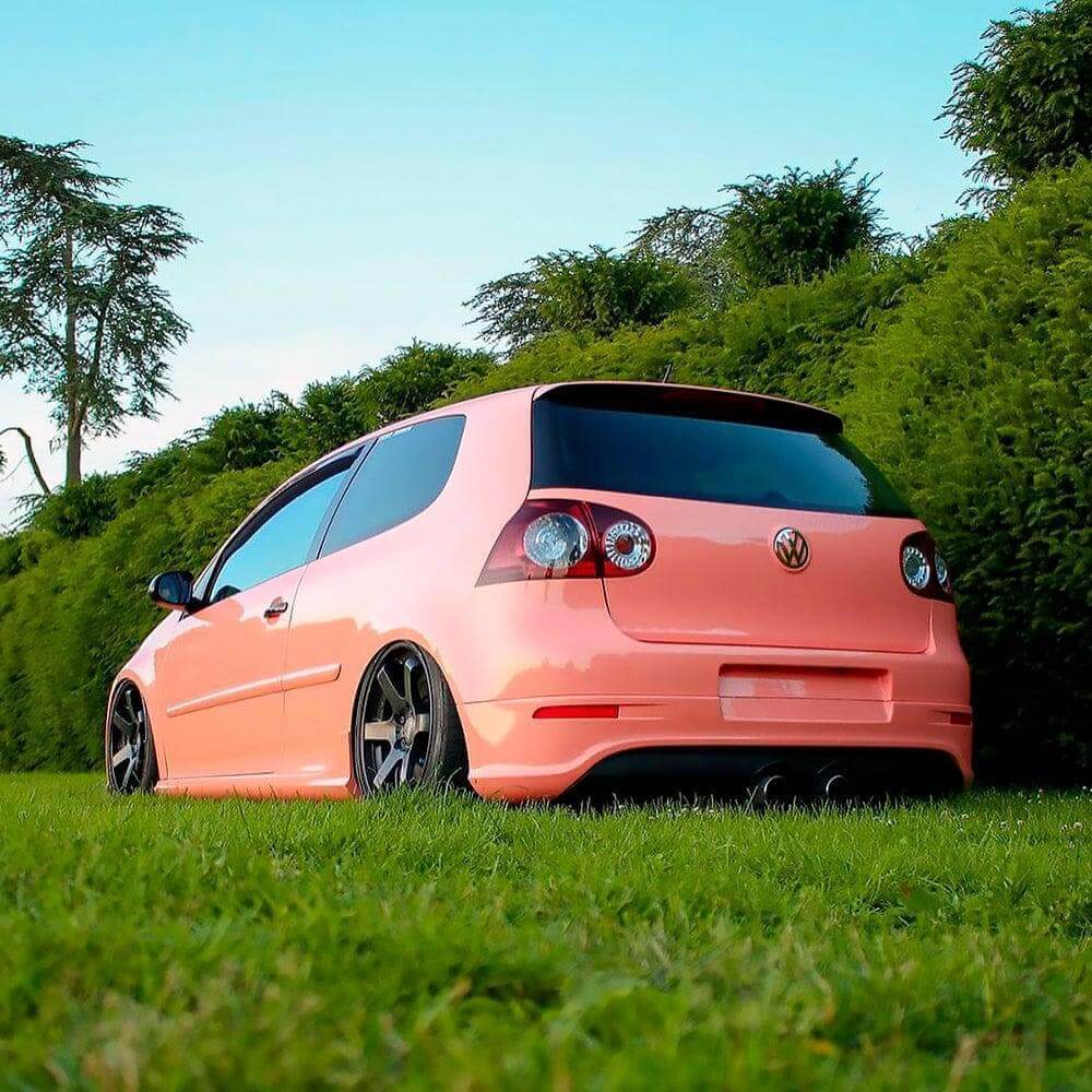Gloss Amber Rose Vinyl Wrap – 18m x 1.52m | Eksklusiv Helfoliering med Dyp Ravrosa Finish