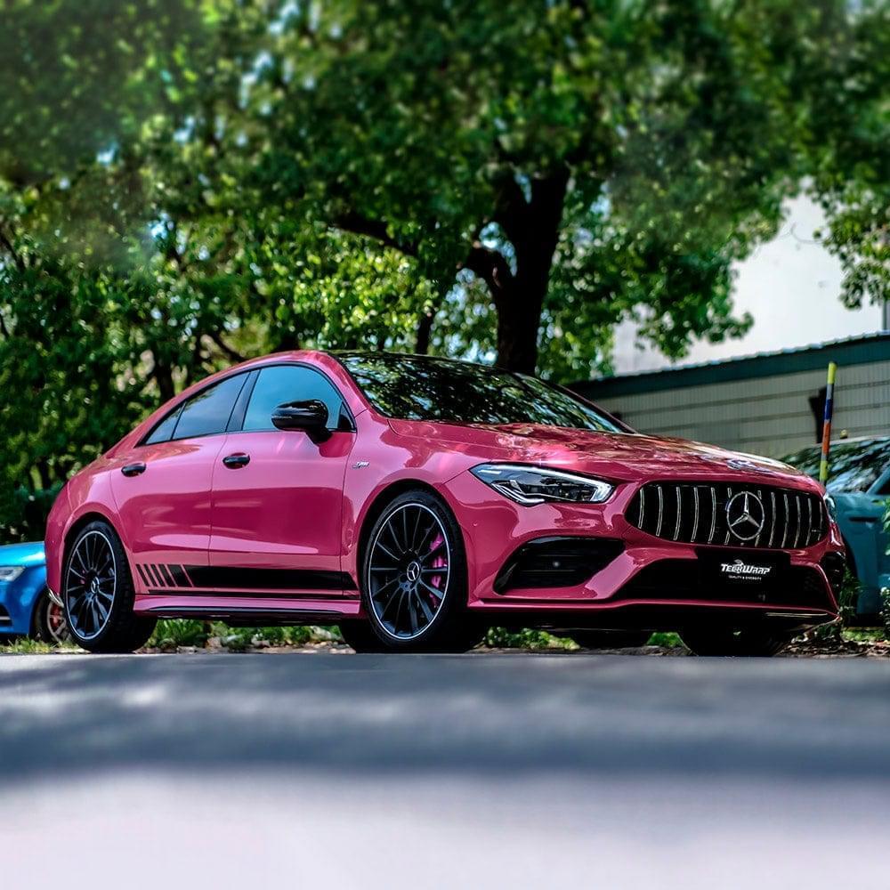 Gloss Berry Rød Vinyl Wrap – 18m x 1.52m | Premium Helfoliering med Høyglans Finish