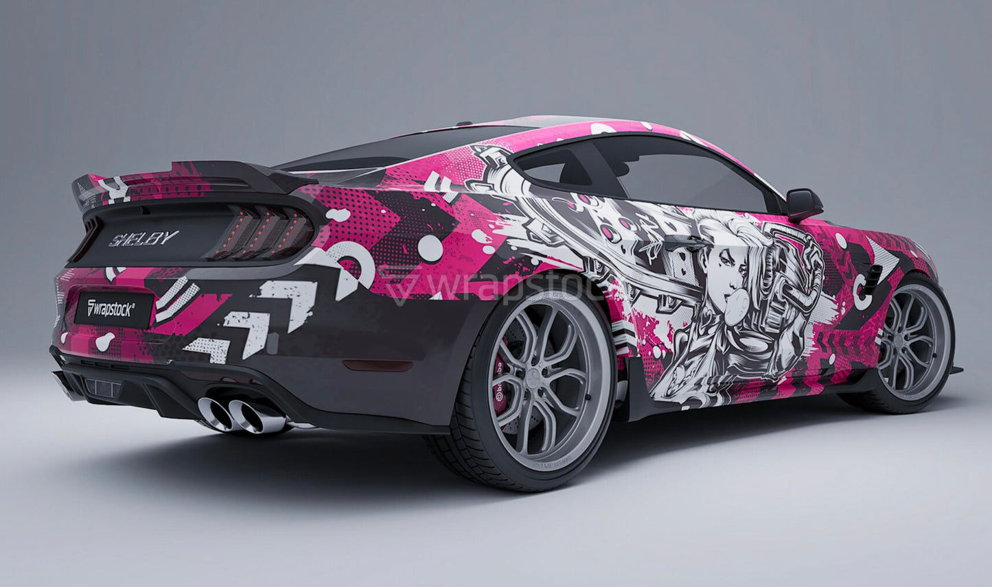 Pink Chainsaw Komplett Livery – Universal Racing Design | Avery Supreme Wrapping Film