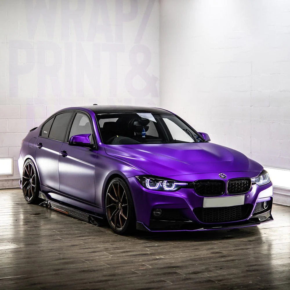 Satin Chrome Violet Lilla Vinyl Wrap – 18m x 1.52m | Eksklusiv Helfoliering med Satin Kromfinish