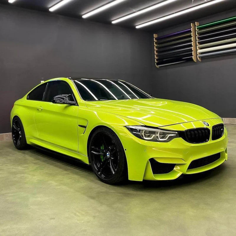 Acid Lime Vinyl Wrap – Premium Helfoliering | Ekstremt Livlig Grønn Finish